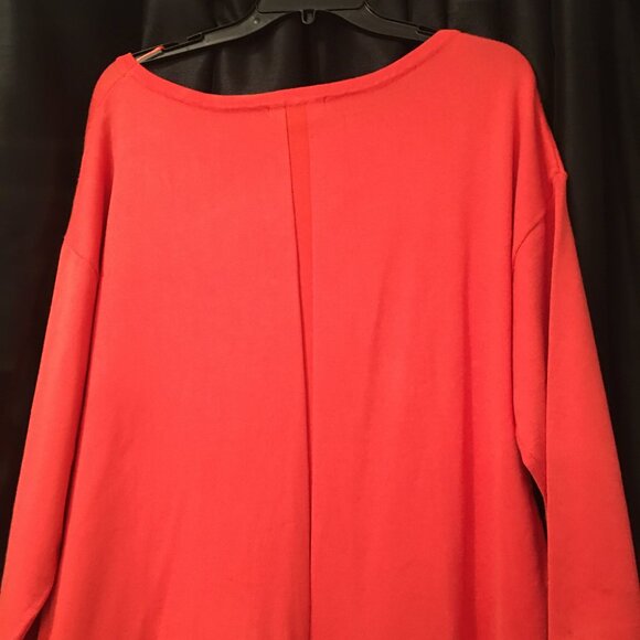 NWT Tint & Shadow Coral Tunic Sweater 1X - Picture 8 of 11